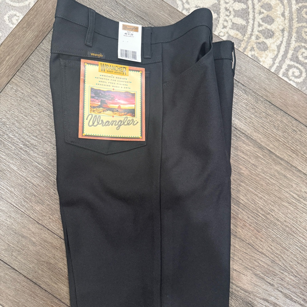 Wrangler Classic Black Trousers